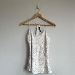 Women's Theory Print Racerback Flowy Fit‎ Camisole Size Petite